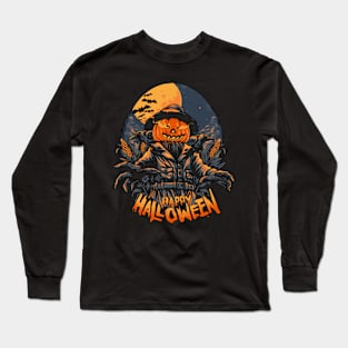 Scarecrow Halloween Long Sleeve T-Shirt